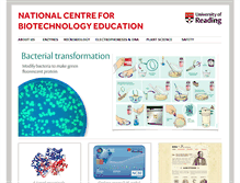 Tablet Screenshot of ncbe.rdg.ac.uk